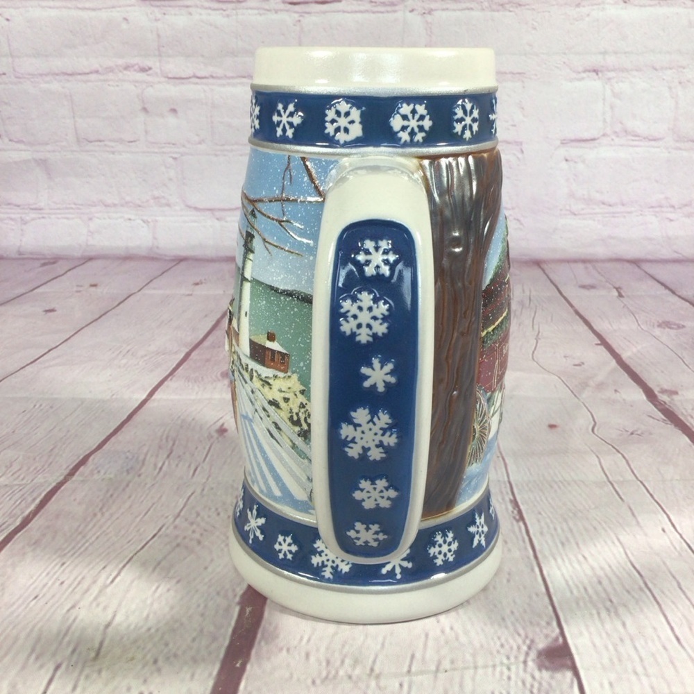 Vintage Budweiser 1995 Lighting The Way Holiday Stein with COA and Box - Picture 5 of 12